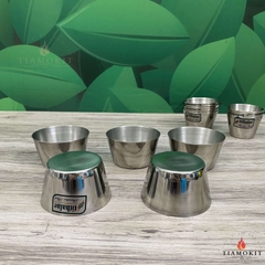 Khuôn inox làm bánh Flan, cốc làm đá có nhiều kích thước 2cm, 4cm, 6cm
