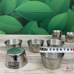 Khuôn inox làm bánh Flan, cốc làm đá có nhiều kích thước 2cm, 4cm, 6cm