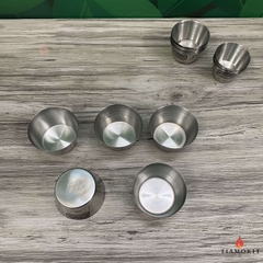 Khuôn inox làm bánh Flan, cốc làm đá có nhiều kích thước 2cm, 4cm, 6cm
