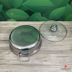 Nồi lẩu 2 ngăn bằng inox có nhiều kích thước 24cm, 26cm, 28cm