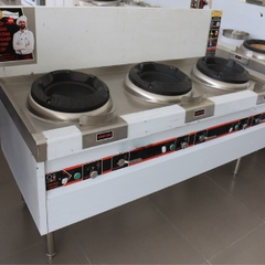 Bếp Á 3 họng gang quạt thổi