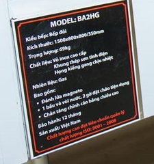 Bếp Á đôi kiềng gang 1 bầu nước