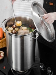 Nồi inox 20 lít SUS304 có từ tính đáy 5 lớp