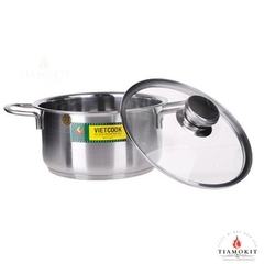 Nồi 1 đáy nắp kính Vietcook