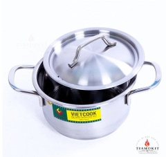 Nồi 3 đáy nắp inox Vietcook