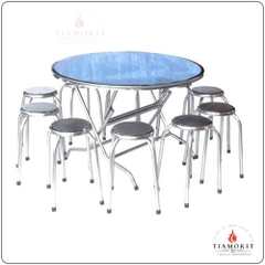 BÀN TRÒN INOX 304 CAO CẤP