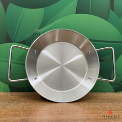 Chảo inox đáy bằng chiên trứng, làm bánh mì có nhiều kích thước 16cm, 18m 20cm