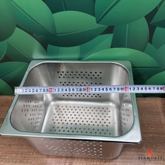 Khay buffet 1/2 đục lỗ  sâu 6,5 cm; sâu 10cm; sâu 15cm; sâu 20cm 
