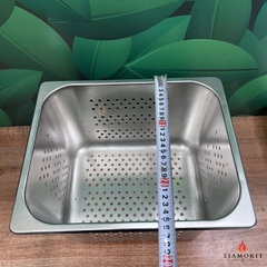 Khay buffet 1/2 đục lỗ  sâu 6,5 cm; sâu 10cm; sâu 15cm; sâu 20cm 