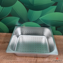Khay buffet 1/2 đục lỗ  sâu 6,5 cm; sâu 10cm; sâu 15cm; sâu 20cm 
