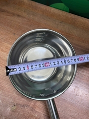 Gáo inox cán dài phi 18cm