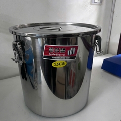 THÙNG INOX 201 CÓ NẮP GÀI 12 - 170L