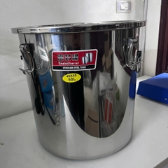 THÙNG INOX 304 CÓ NẮP GÀI 12 - 170L