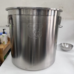 Bình Inox 304 Đựng Nước Không Vòi Tem Xanh