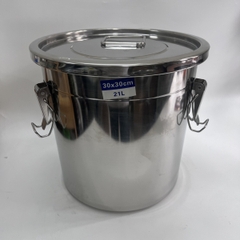 Bình Inox 201 Đựng Nước Không Vòi Tem Xanh