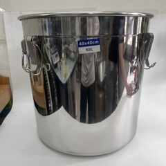 Bình Inox 201 Đựng Nước Không Vòi Tem Xanh