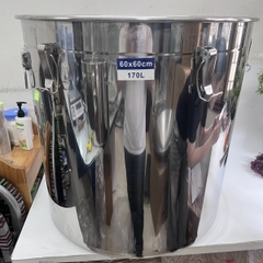 Bình Inox 201 Đựng Nước Không Vòi Tem Xanh