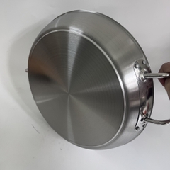 Chảo inox quai đáy bằng chống dính 37cm và 40cm
