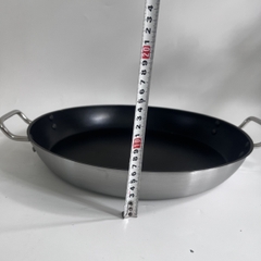 Chảo inox quai đáy bằng chống dính 37cm và 40cm