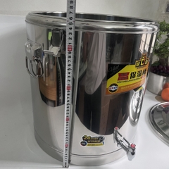 Bình Inox Đựng Nước Có Vòi 65L