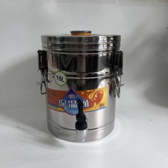 BÌNH Ủ GIỮ NHIỆT 3 LỚP INOX 201 NẮP PHẲNG