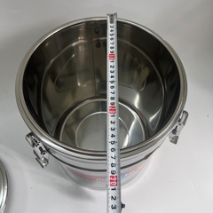 BÌNH Ủ GIỮ NHIỆT 3 LỚP INOX 201 NẮP PHẲNG