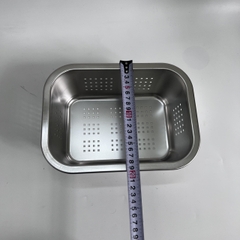 Khay để đồ Inox Lỗ 26x20 Cm