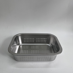 Khay để đồ Inox Lỗ 26x20 Cm