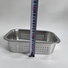 Khay để đồ Inox Lỗ 26x20 Cm