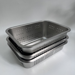 Khay để đồ Inox Lỗ 35x25 Cm