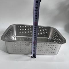 Khay để đồ Inox Lỗ 35x25 Cm