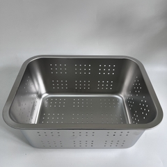 Khay để đồ Inox Lỗ 35x25 Cm