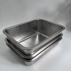 Khay để đồ Inox Lỗ 40x30 Cm