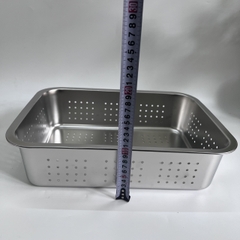 Khay để đồ Inox Lỗ 40x30 Cm