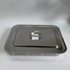Khay để đồ Inox Lỗ 40x30 Cm