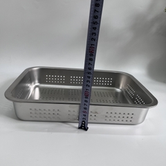 Khay để đồ Inox Lỗ 40x30 Cm