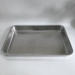 Khay để đồ Inox Lỗ 50x35 Cm