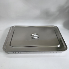 Khay để đồ Inox Lỗ 50x35 Cm
