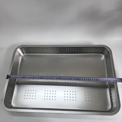 Khay để đồ Inox Lỗ 50x35 Cm