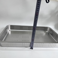 Khay để đồ Inox Lỗ 50x35 Cm