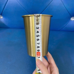 Cốc uống nước Inox màu đồng