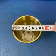 Cốc uống nước Inox màu đồng