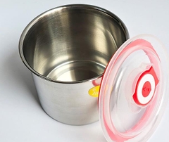 Thố inox có nắp chống tràn 10cm