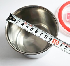 Thố inox có nắp chống tràn 10cm