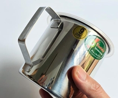 Ca inox có nắp chống tràn 10cm