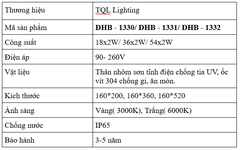 Đèn Cảnh Quan Sân Vườn Cao Cấp TQL- DHB 1330/ DHB1331/ DHB 1332 công suất 18x2W/ 36x2W/ 54x2W
