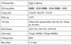 Đèn Cảnh Quan Sân Vườn Cao Cấp TQL- DHB1333/ DHB1334/ DHB1335 công suất 24x2W/ 48x2W/ 72x2W