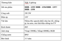Đèn Cảnh Quan Sân Vườn Cao Cấp TQL- DHB 1355/ DHB 1356/DHB 1357/ DHB 1358 công suất 3W/5W