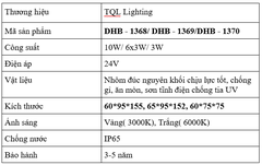 Đèn Cảnh Quan Sân Vườn Cao Cấp TQL- DHB 1368/ DHB 1369/DHB 1370 công suất 10w/6x3W/3W