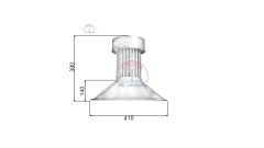 Đèn led nhà xưởng Highbay công suất 100W mã TQL-HBA100
